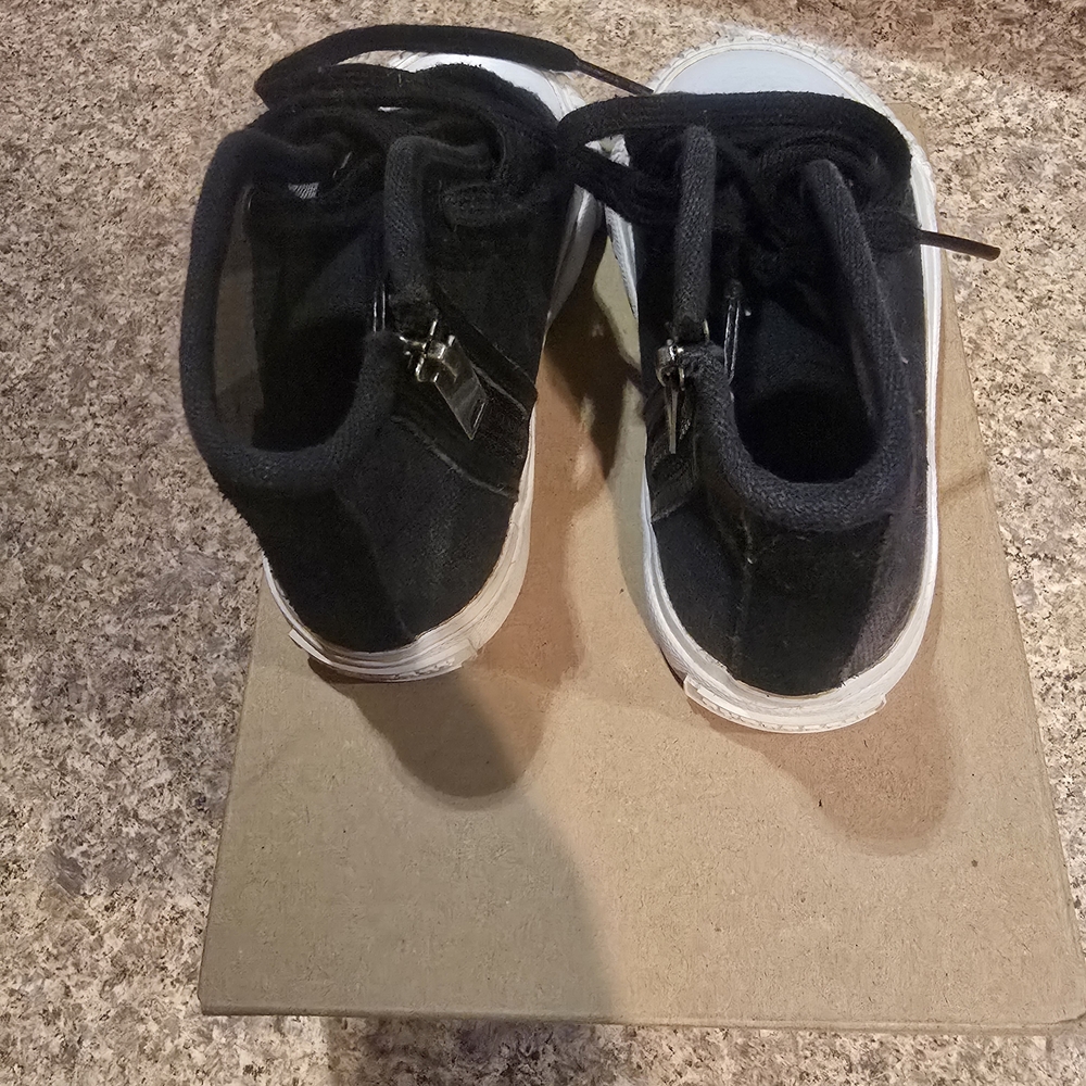 Burberry Black and White Kids Sneakers